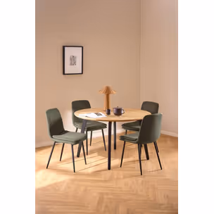 Krzesło BECCA FR - szaro-brązowy