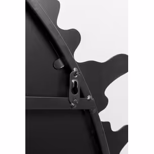 Lustro ścienne metalowe HEARTBEAT 120 cm - czarny