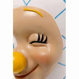 Dekoracja ścienna FRENCH FRIES BAG 26 cm - biały/pomarańczowy