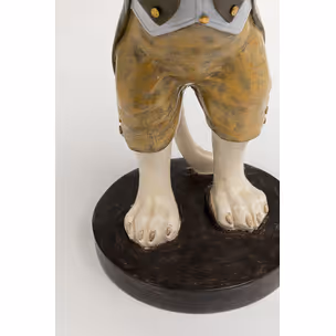 Figurka dekoracyjna GENTLEMAN DOG TRAY 43 cm - wielokolorowy