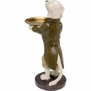 Figurka dekoracyjna GENTLEMAN DOG TRAY 43 cm - wielokolorowy
