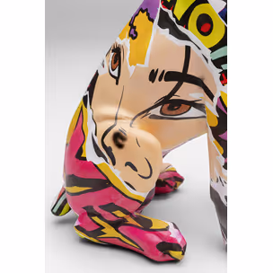 Figurka dekoracyjna GRAFFITI DOG 31 cm - wielokolorowy