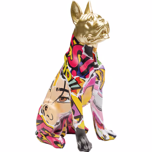 Figurka dekoracyjna GRAFFITI DOG 31 cm - wielokolorowy