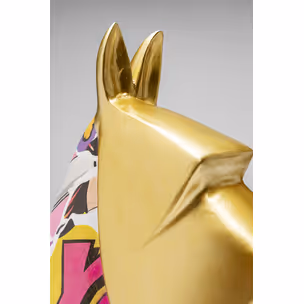 Figurka dekoracyjna GRAFFITI PIXEL DOG 35 cm - wielokolorowy