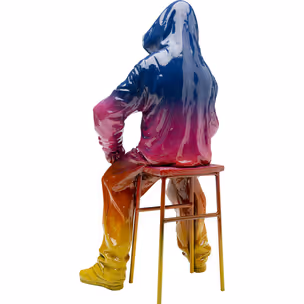 Figurka dekoracyjna STREET ART BOY Rainbow - wielokolorowy