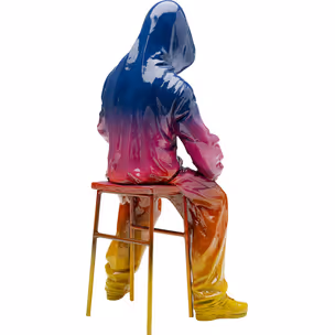 Figurka dekoracyjna STREET ART BOY Rainbow - wielokolorowy