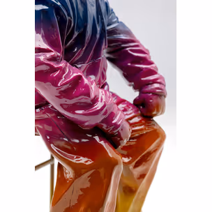 Figurka dekoracyjna STREET ART BOY Rainbow - wielokolorowy