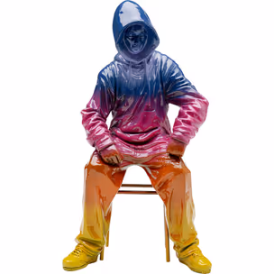 Figurka dekoracyjna STREET ART BOY Rainbow - wielokolorowy