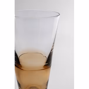 Kieliszek do szampana MIMI AMBER 24 cm - transparentny/brązowy