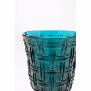 Kieliszek do wina TISSUE 17 cm - niebieskozielony