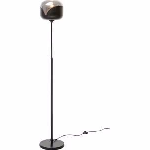 Lampa podłogowa SMOKE GOBLET BALL - czarny