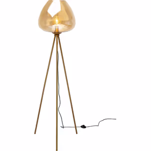 Lampa podłogowa SPHERE AMBER - złoty