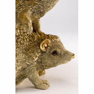 Lampa stołowa ANIMAL HEDGEHOG FAMILY - złoty/brązowy