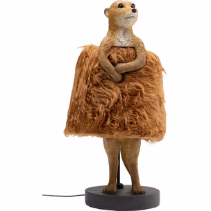 Lampa stołowa ANIMAL MEERKAT FUR - brązowy