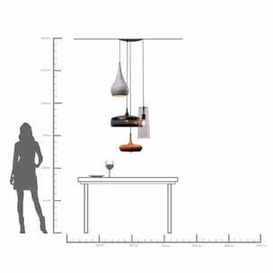 Lampa wisząca MELANGE - wielokolorowy