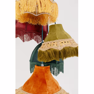 Lampa wisząca SALOON FRINGES 5 - wielokolorowy
