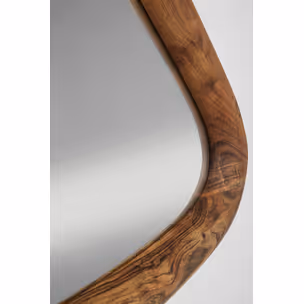 Lustro w drewnianej ramie JORGE 101x62 - naturalny