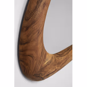 Lustro w drewnianej ramie JORGE 101x62 - naturalny
