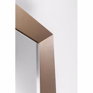 Lustro ścienne AREZZO COFFEE Trapez 65x160 - brązowy