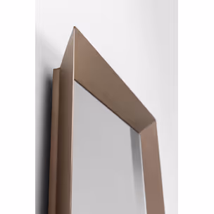 Lustro ścienne AREZZO COFFEE Trapez 65x160 - brązowy