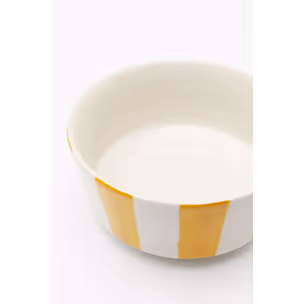Miska COCINA STRIPES 600 ml - biały/żółty