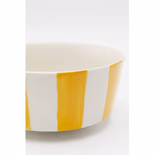 Miska COCINA STRIPES 600 ml - biały/żółty