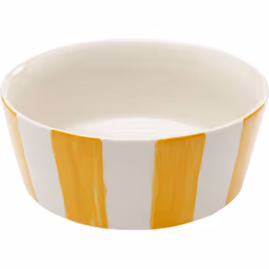 Miska COCINA STRIPES 600 ml - biały/żółty