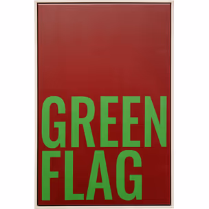 Obraz GREEN FLAG 40x60