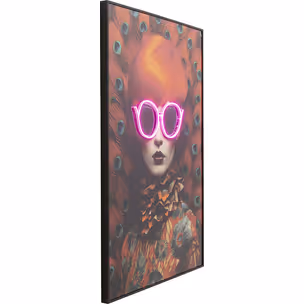 Obraz LED FANCY RED LADY 120x80