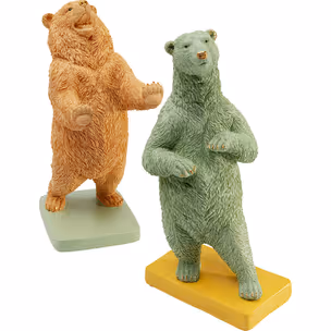 Podpórki na książki BEAR PARTY - pomarańczowy/zielony