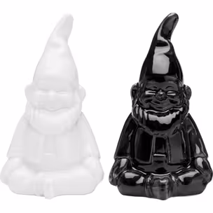 Solniczka i pieprzniczka GNOME - czarny/biały