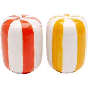 Solniczka i pieprzniczka COCINA STRIPES - wielokolorowy