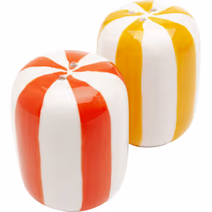 Solniczka i pieprzniczka COCINA STRIPES - wielokolorowy