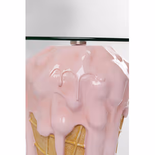 Stolik boczny okrągły ICE CREAM PINK 60 cm - różowy