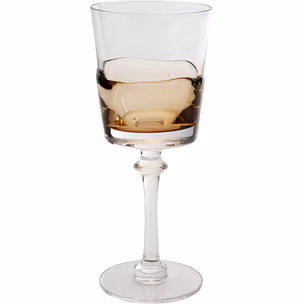 Kieliszek do czerwonego wina MIMI AMBER 21 cm - transparentny/brązowy
