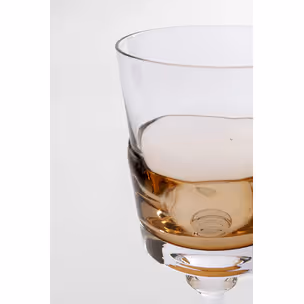 Kieliszek do czerwonego wina MIMI AMBER 21 cm - transparentny/brązowy