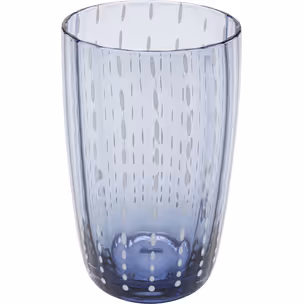 Szklanka CLUE 380 ml - transparentny/niebieski