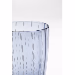 Szklanka CLUE 380 ml - transparentny/niebieski