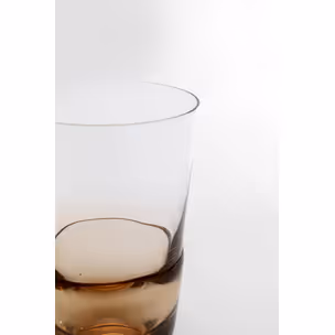Szklanka MIMI AMBER 14 cm - transparentny/brązowy