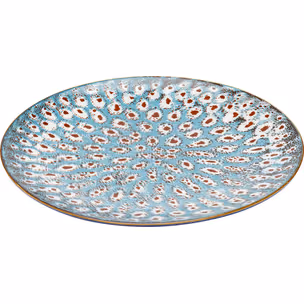 Talerz obiadowy GIOIA 27 cm - niebieski