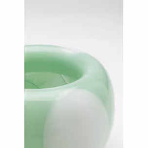 Wazon szklany PUNTI 15 cm - zielony