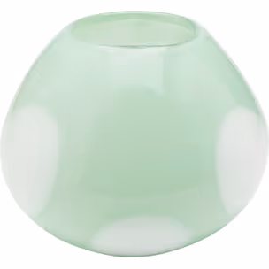 Wazon szklany PUNTI 20 cm - zielony