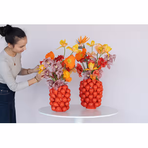 Wazon STRAWBERRIES 24 cm - czerwony