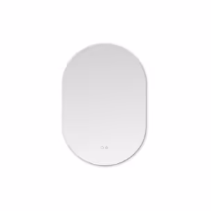 Lustro owalne z podświetlanym rantem LED D3002 - lustrzany