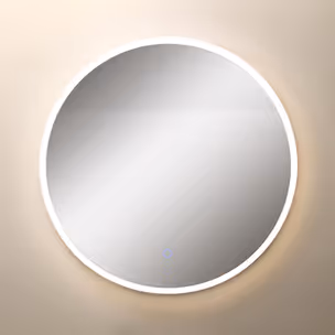 Lustro okrągłe z oświetleniem LED D2526 - złoty