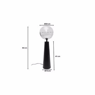 Lampa stołowa DISCO BALL - czarny