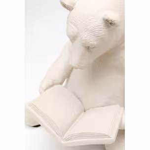 Figurka dekoracyjna READING BEARS - szarobeżowy