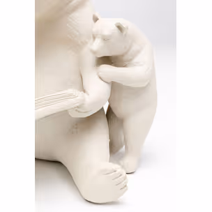 Figurka dekoracyjna READING BEARS - szarobeżowy