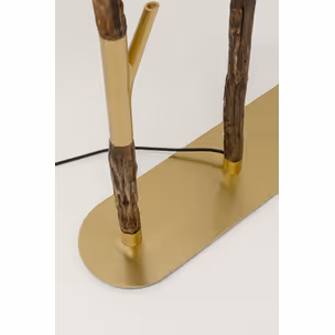 Lampa podłogowa TWIG - zielony/złoty