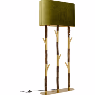Lampa podłogowa TWIG - zielony/złoty